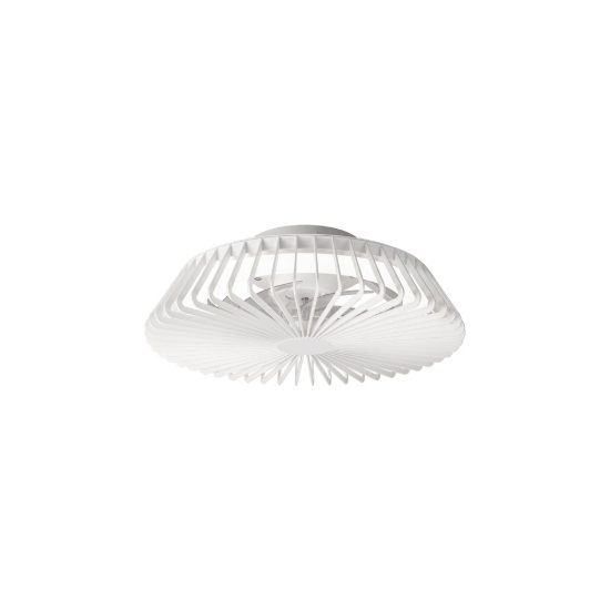 Ventilatore da soffitto bianco con luce led 70w cct 2700k 5000k dimmerabile con telecomando fino a 13mq