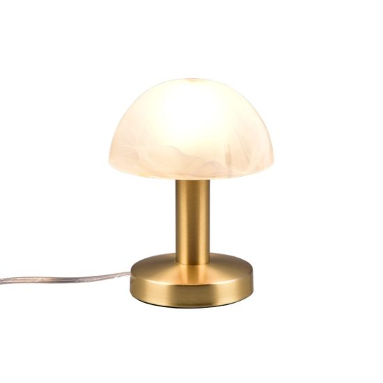 Abat-jour per comodino moderno a cupola ottone opaco
