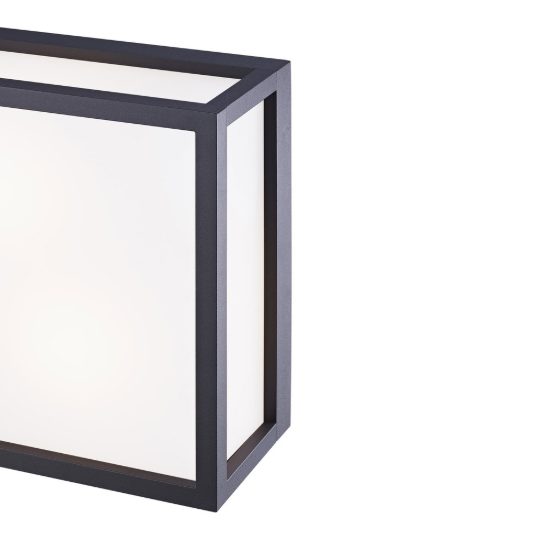 Plafoniera da esterno ip65 moderna grigio scuro