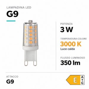 Lampadina g9 led 3w dimmerabile 3000k ideal lux