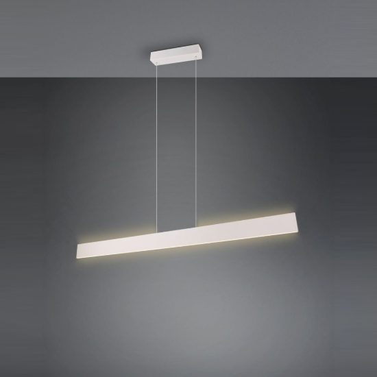 Lampadario lineare led 35w cct 2700k 6000k touch per sala da pranzo bi-emissione tortora
