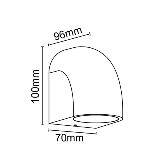 Applique da esterno moderna ip65 bianca