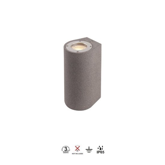 Lampada da parete per esterno ip65 grigio scuro