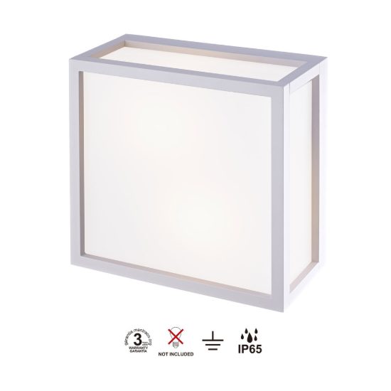 Plafoniera da esterno ip65 moderna bianca