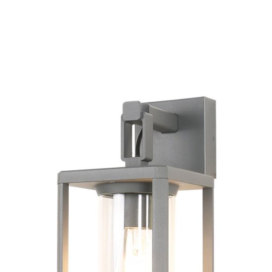Applique lanterna per esterno ip65 moderna grigio