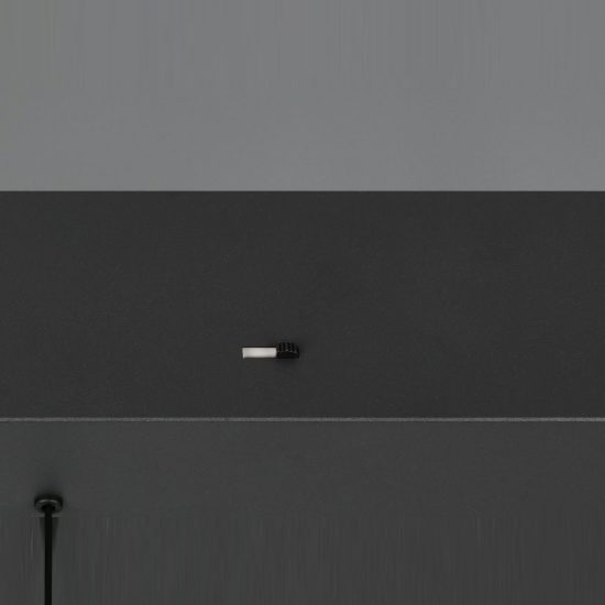 Lampadario 3 luci led 21w cct 2300k 3000k 4000k lineare nero con diffusori conici