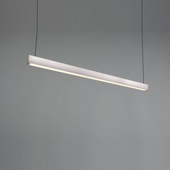Lampadario per salotto lineare led 29w cct 2300k 3000k 4000k regolabile in altezza nichel opaco