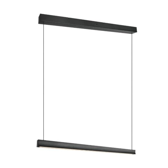 Lampadario per sala da pranzo lineare led 29w cct 2300k 3000k 4000k regolabile in altezza nero