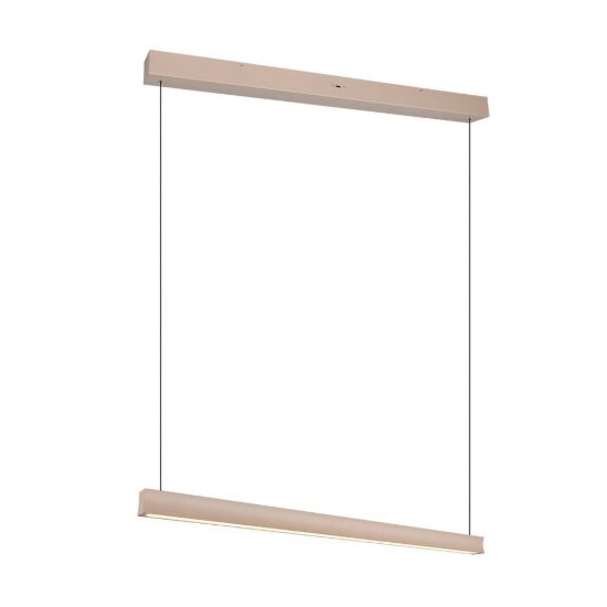 Lampadario per soggiorno lineare led 29w cct 2300k 3000k 4000k regolabile in altezza beige caldo