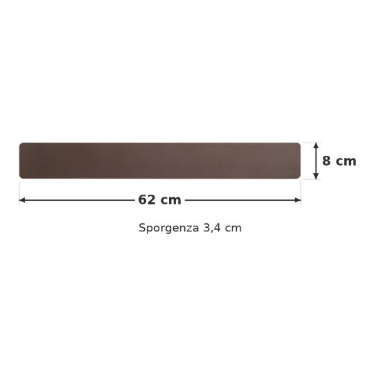 Applique piccola per soggiorno moderna biemissione caffe led 20w cct 2700k 4000k