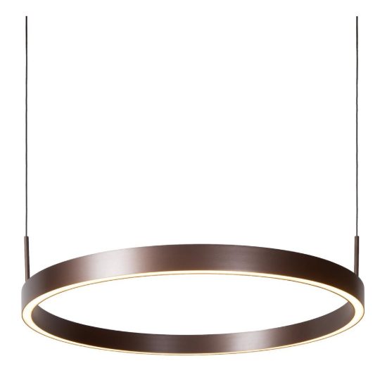 Lampadario con 2 pendenti ad anello per sala da pranzo moderno caffe led 90w cct 2700k 3000k 4000k