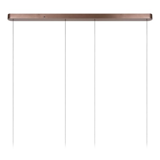 Lampadario con 2 pendenti ad anello per sala da pranzo moderno caffe led 90w cct 2700k 3000k 4000k