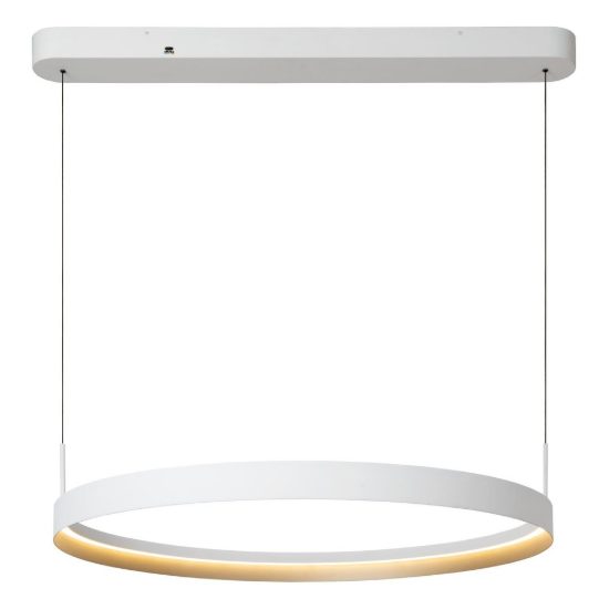 Lampadario ad anello per sala da pranzo bianco champagne led 60w cct 2200k 2700k 3000k