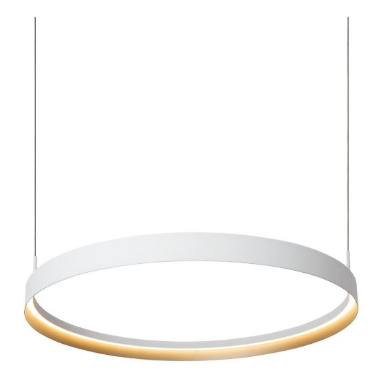 Lampadario ad anello per sala da pranzo bianco champagne led 60w cct 2200k 2700k 3000k