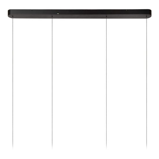 Lampadario con 2 pendenti ad anello nero champagne led 76w cct 2200k 2700k 3000k