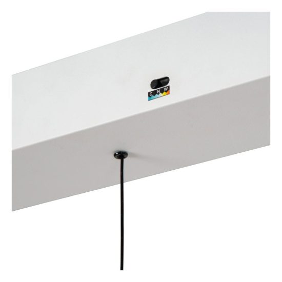 Lampadario con 2 pendenti ad anello bianco champagne led 76w cct 2200k 2700k 3000k