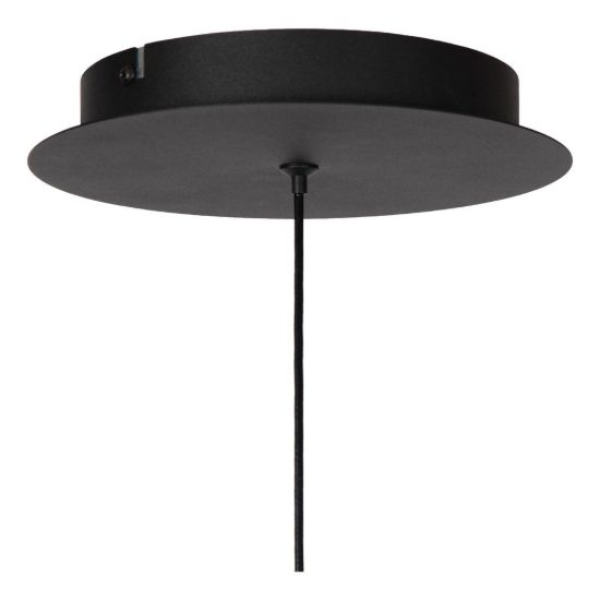Lampadario ad anello per soggiorno moderno caffe nero led 36w cct 2200k 2700k 3000k dimmerabile