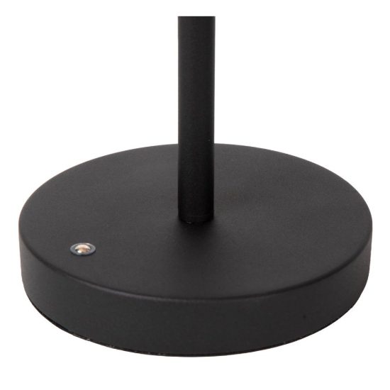 Lampada da tavolo ad anello per soggiorno caffe nero led 12w cct 2200k 3300k 4000k touch dimmer
