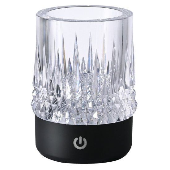 Lampada da tavolino per esterno nera led 3000k ip44 ricaricabile dimmerabile