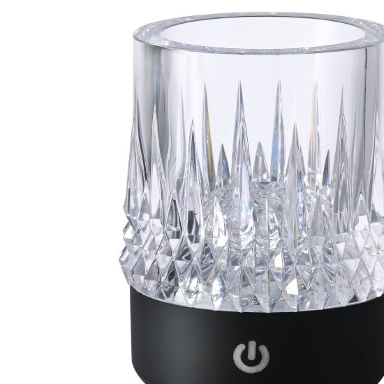 Lampada da tavolino per esterno nera led 3000k ip44 ricaricabile dimmerabile