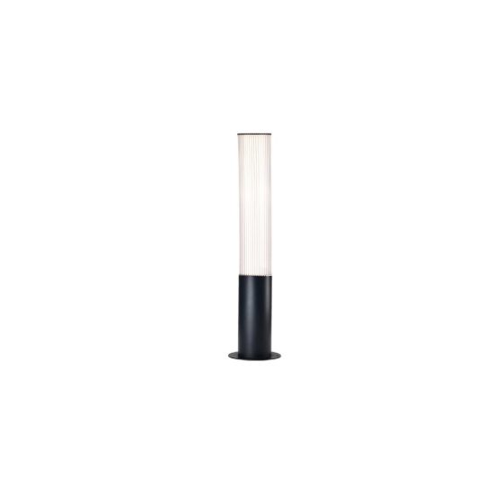 Lampione per esterno giardino cilindrico h65 cm nero led 3000k ip65