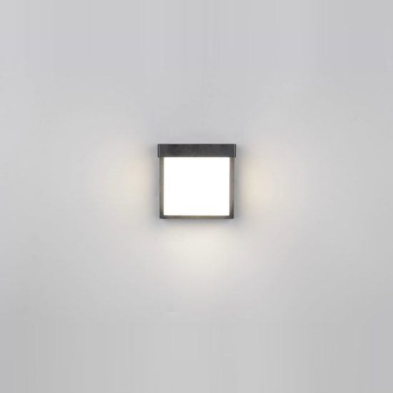 Applique da esterno led 10w 4000k ip44 moderna nera