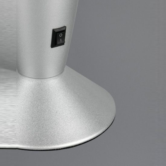 Lampada da tavolo led 2w 3000k effetto lava per cameretta a forma di razzo titanio con magma giallo