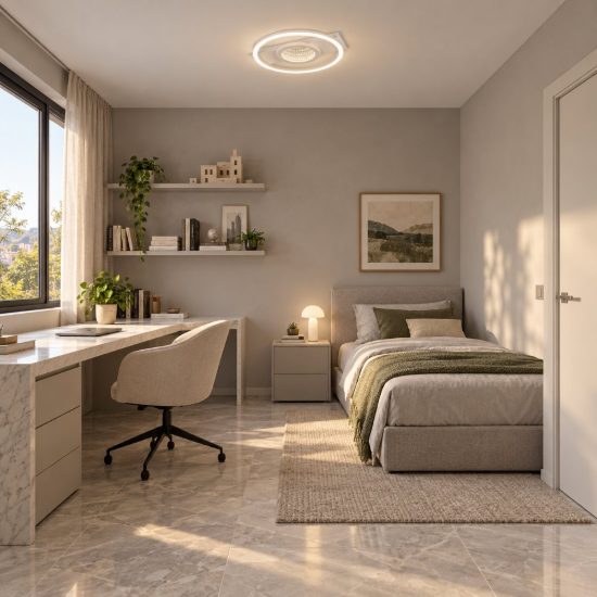 Plafoniera led 16w 4000k moderna bianca con effetto infinito rotondo