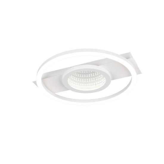 Plafoniera led 16w 4000k moderna bianca con effetto infinito rotondo