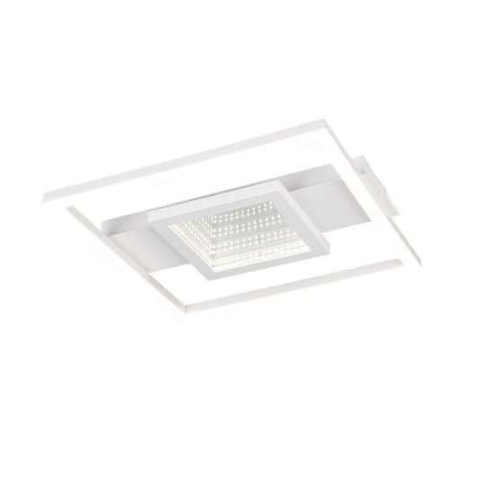 Plafoniera led 16w 4000k moderna bianca con effetto infinito quadrato