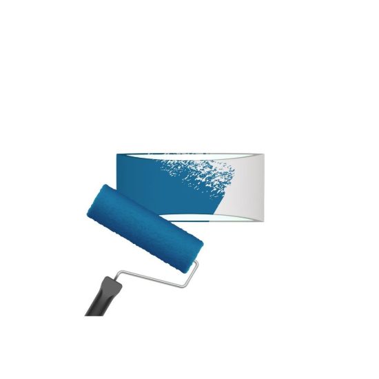 Applique per salotto bi-emissione moderna in gesso bianco verniciabile