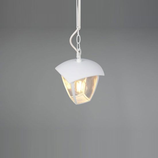 Lampada a sospensione da esterno ip44 moderna bianca in alluminio pressofuso