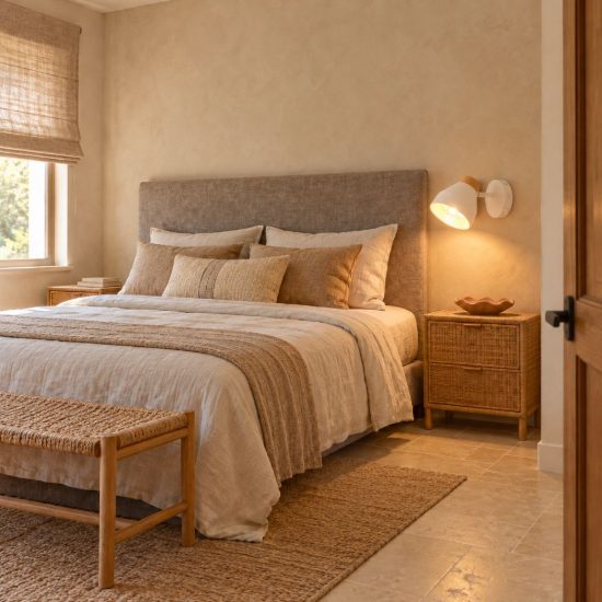 Applique per comodino camera da letto con faretto orientabile bianca oro effetto legno interruttore