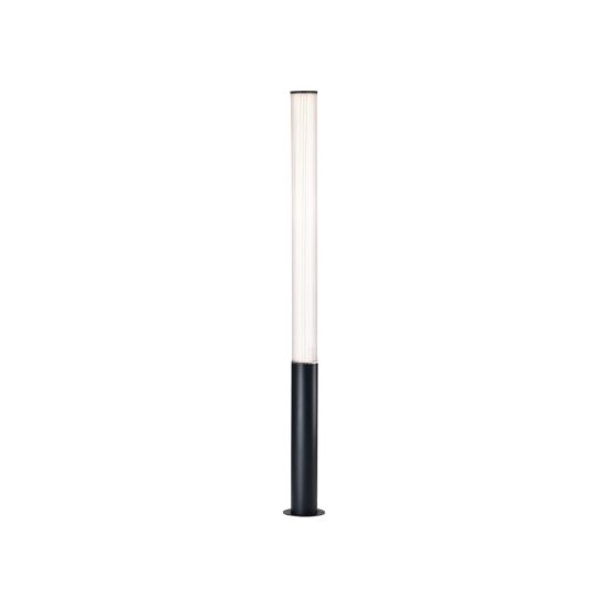 Lampione per esterno giardino moderno cilindrico nero led 32w 3000k ip65