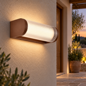 Applique da esterno moderna corten led 12w 3000k ip65