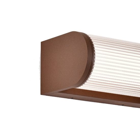 Applique da esterno moderna corten led 12w 3000k ip65