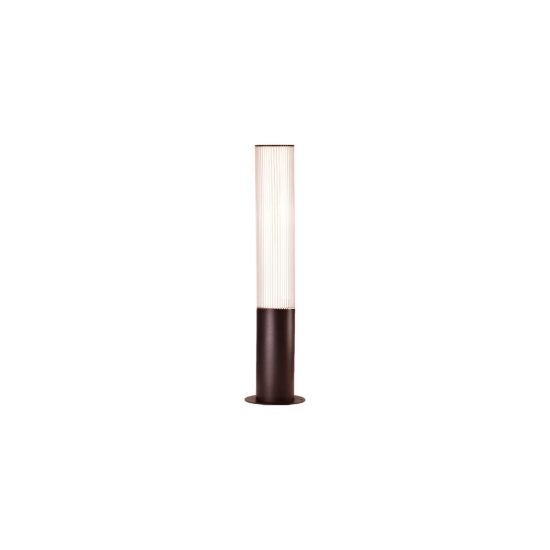 Lampione da giardino h65 cm cilindro corten led 18w 3000k ip65