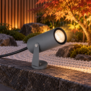 Faretto da esterno pavimento led 6w 3000k ip65 orientabile moderno grigio