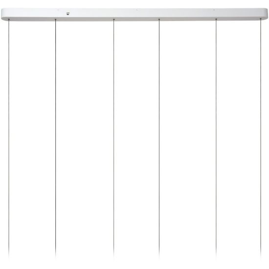 Lampadario con 3 pendenti ad anello per cucina bianco champagne led 55,8w cct 2200k 2700k 3000k