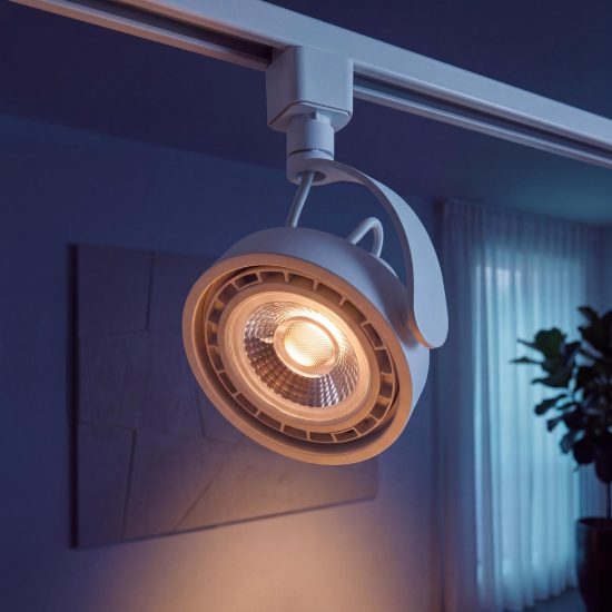 Lampadina gu10 led 12w dim to warm 2200k 3000k spot es111 fascio 40° bianca dimmerabile