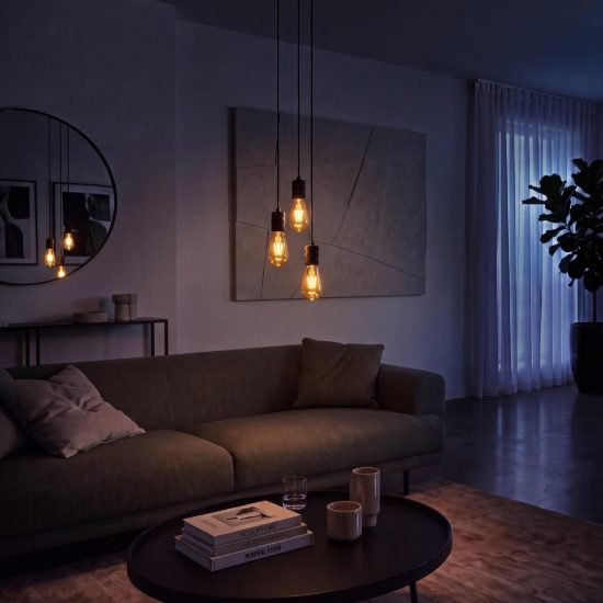 Lampadina e27 led a filamento 5w 2700k edison ambra dimmerabile