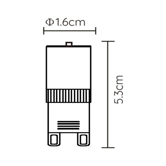 Lampadina g9 led 3,5w 2700k a capsula bianca dimmerabile