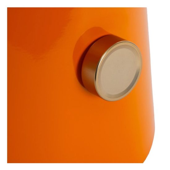 Lampada da tavolo a cupola per soggiorno contemporanea arancione oro dimmerabile