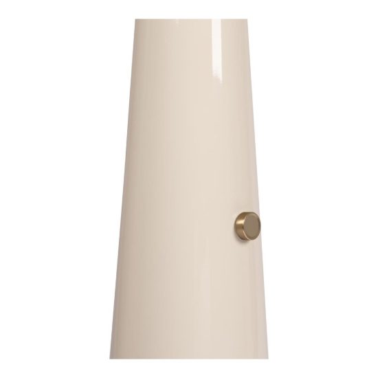 Piantana a cupola per soggiorno contemporanea crema oro dimmerabile