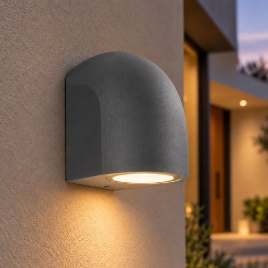Applique parete per esterno antracite ip65