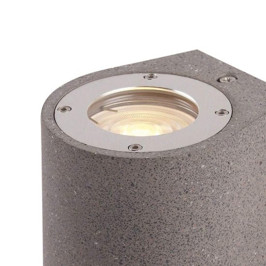 Lampada da parete per esterno ip65 grigio scuro