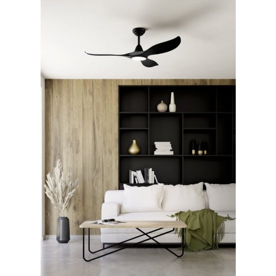 Eglo cirali 52 ventilatore da soffitto dc con luce led 16w 3000k 5000k 132cm con telecomando nero oltre 20mq