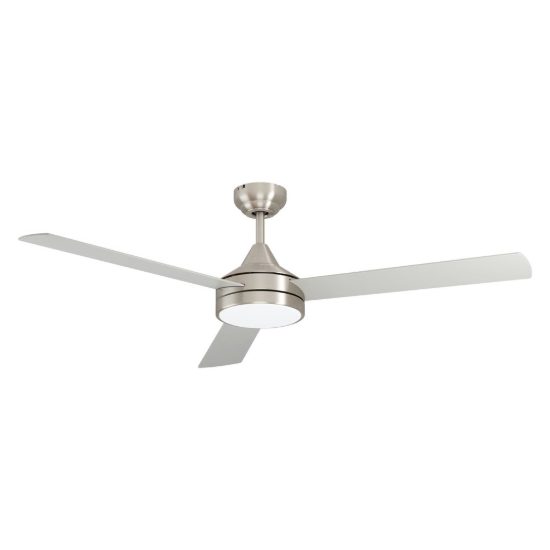 Eglo sesimbra ventilatore da soffitto con luce led 19w 3000k 5000k 132cm con telecomando nichel oltre 20mq