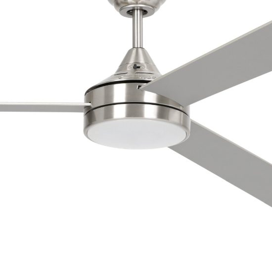 Eglo sesimbra ventilatore da soffitto con luce led 19w 3000k 5000k 132cm con telecomando nichel oltre 20mq