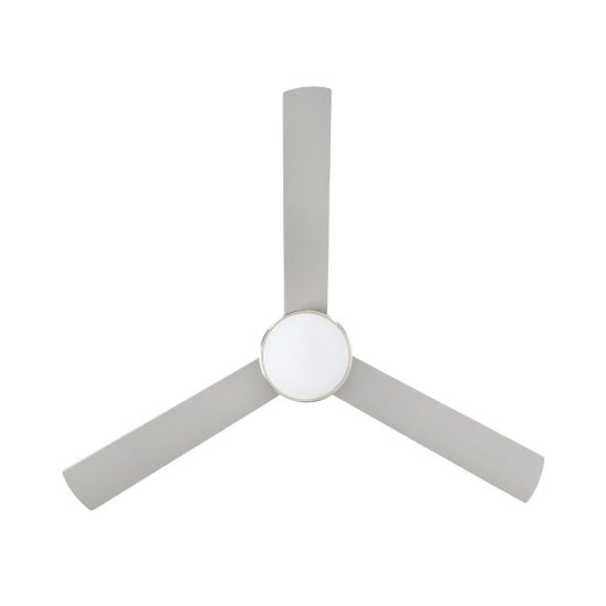 Eglo sesimbra ventilatore da soffitto con luce led 19w 3000k 5000k 132cm con telecomando nichel oltre 20mq